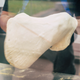 pizza dough being stretched